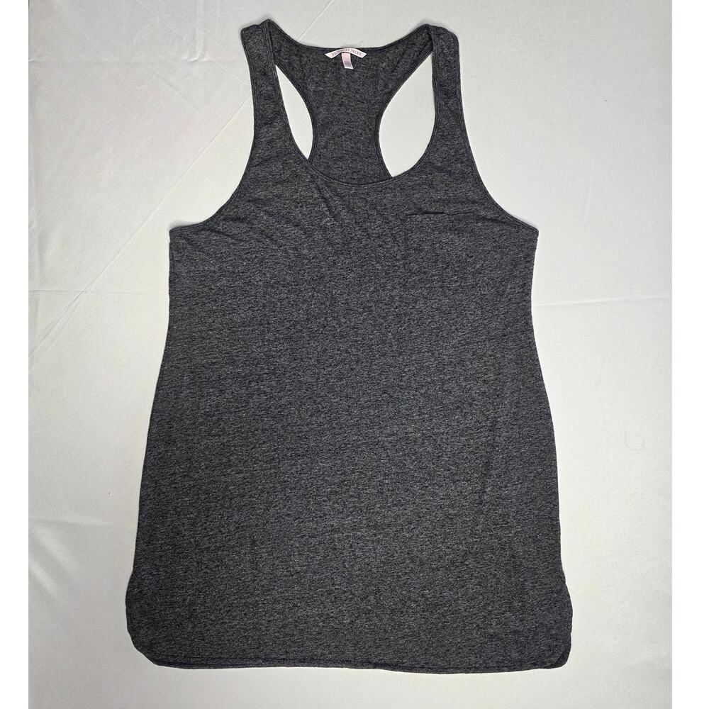 Victoria's Secret racerback tank top heather gray Size L
